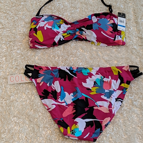 Woohoo!! NWT COLE OF CALIF BIKINI SZ XL - Picture 6 of 7